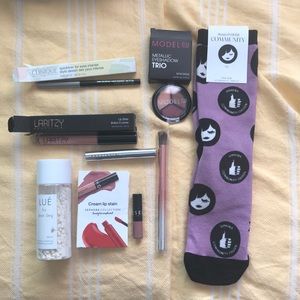 Eyes and lips makeup bundle with Bonus Socks!